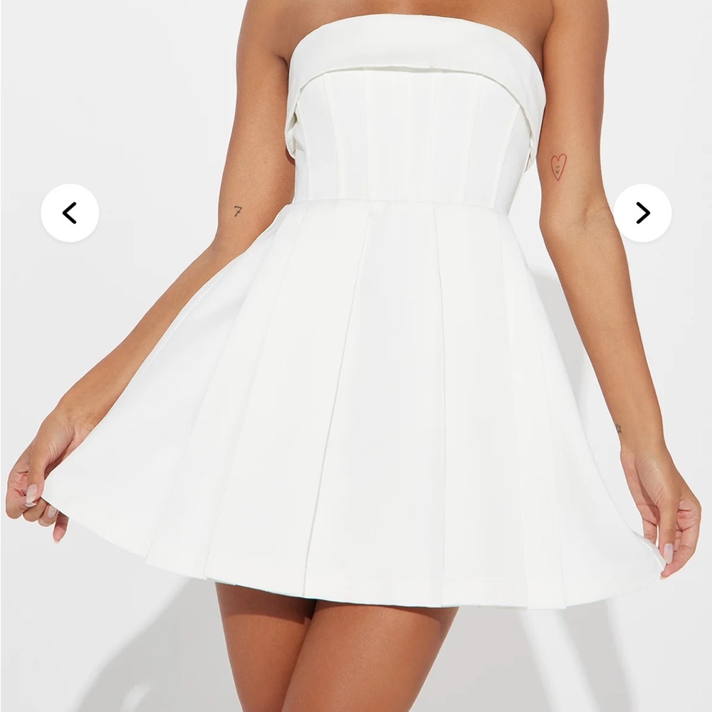 Definitely Darling Mini Dress - White